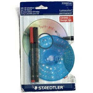 Lumocolor Permanent Marker Pen Set Staedtler Germany CD DVD Design Set Stencil